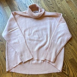 Pretty pink cowl neck sweater